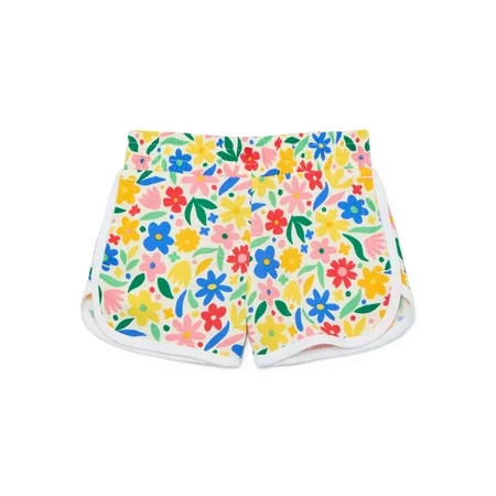 Wonder Nation Girls Dolphin Hem Shorts, Sizes 4-18 & Plus | Walmart (US)