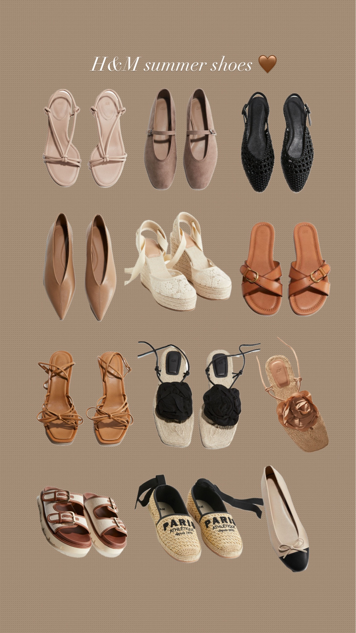 H&M summer shoes 

#LTKStyleTip