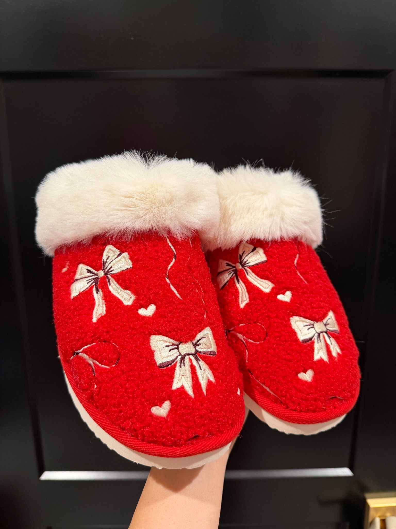 Size up in these adorable bow slippers!!! These are so cute for Valentine’s Day too! 

#LTKFindsUnder50 #LTKGiftGuide #LTKHoliday