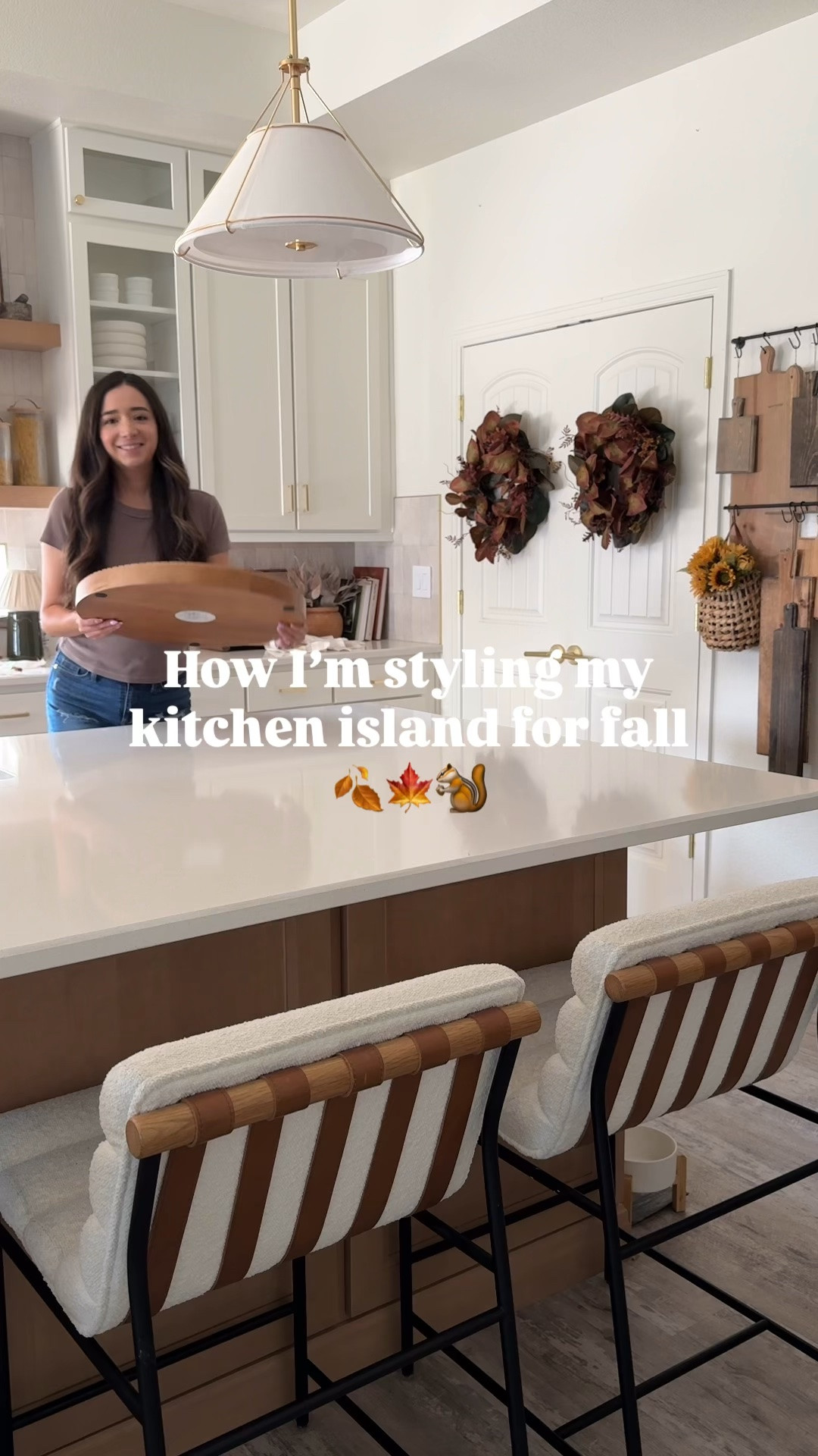 How I’m styling my kitchen island for fall 🍂🍁🐿️

#LTKSeasonal #LTKHome