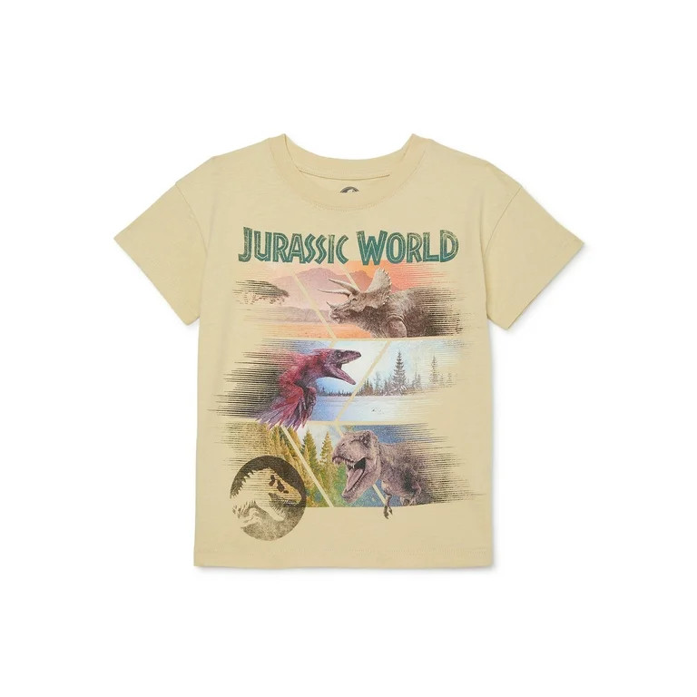 Jurassic World Toddler Boys Short Sleeve Crewneck T-Shirt, Sizes 12M-5T | Walmart (US)