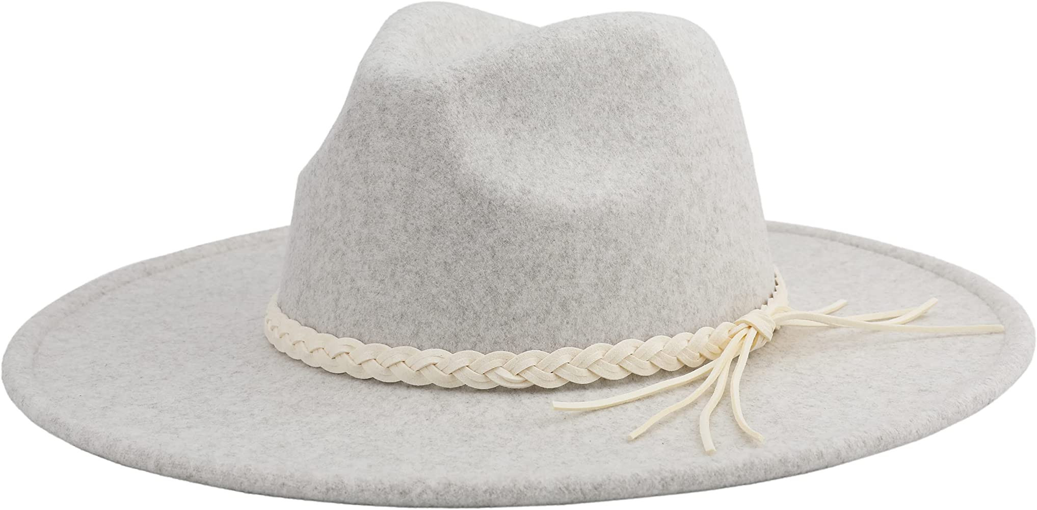 Pro Celia Big Wide Brim Women Fedora Hat Western Felt Large Panama Hat | Amazon (US)