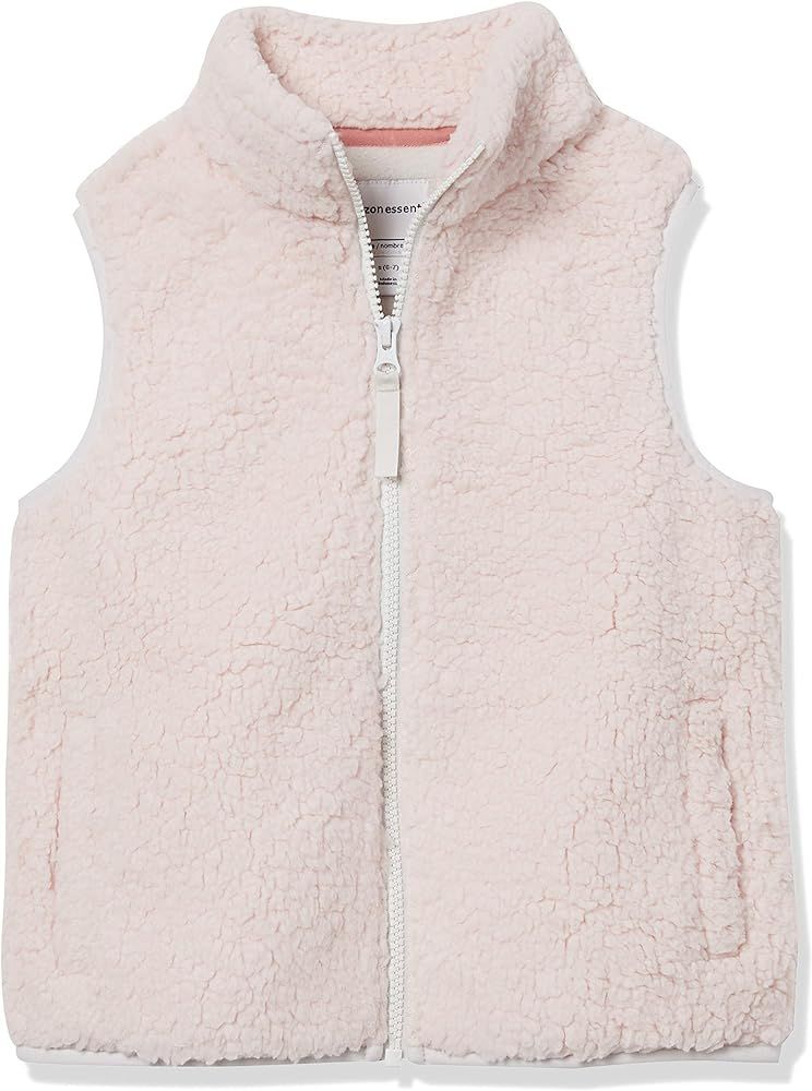 Amazon Essentials Girls' Sherpa Fleece Vest | Amazon (US)