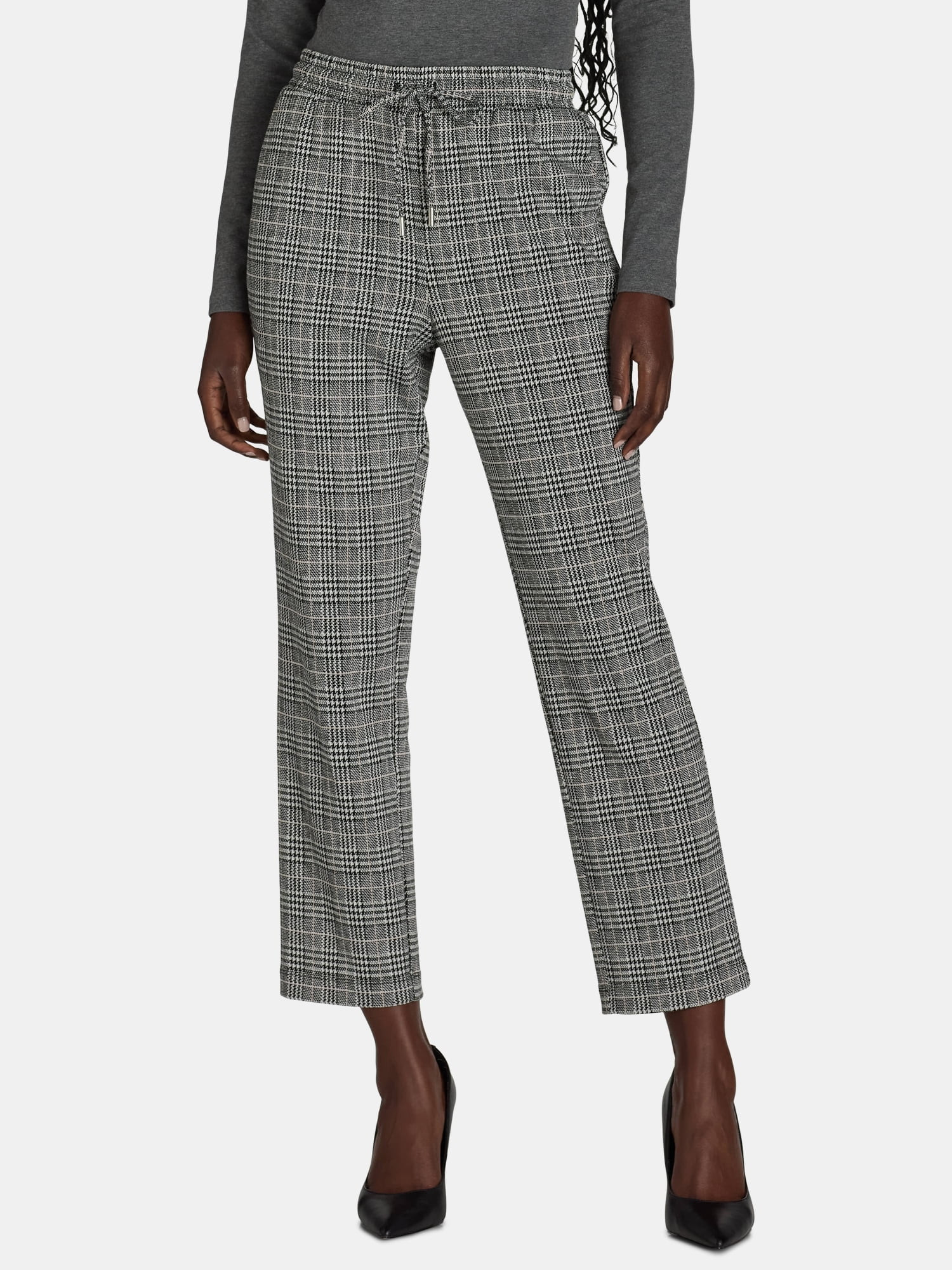 Time and Tru Women's Pull-On Knit Drawstring Pants, 28" Inseam, Sizes XS-XXXL | Walmart (US)