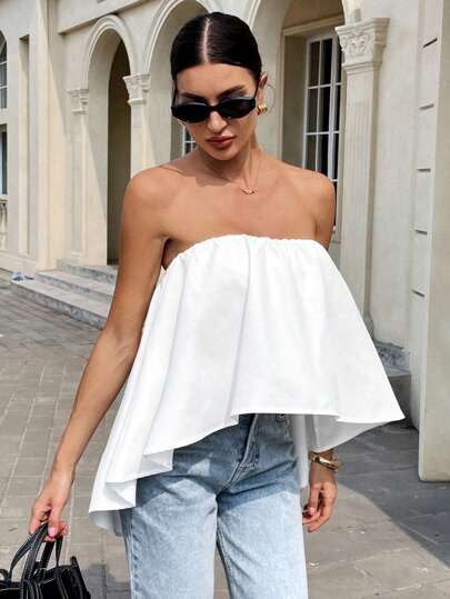Flowy tube top | SHEIN