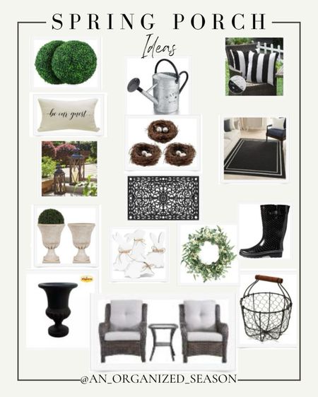 Fabulous Spring Porch Decor Ideas. Check them out. Shop with An Organized Season

#LTKSeasonal #LTKhome
