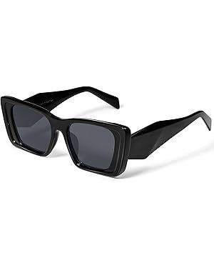 VANLINKER Trendy Cat Eye Rectangle Sunglasses for Womens Mens Narrow Frame Luxury Cateye Shades F... | Amazon (US)