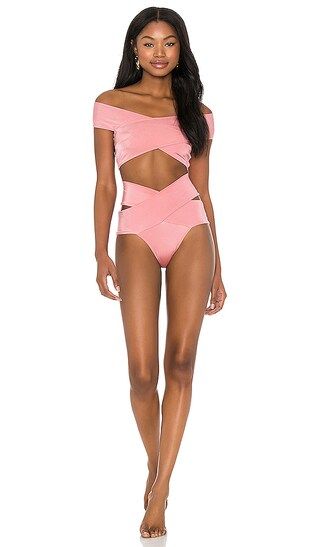 Lucette Bikini Set in Rose | Revolve Clothing (Global)