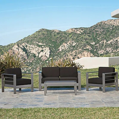 Outdoor 4 Pcs Patio Conversation Set | Wayfair North America
