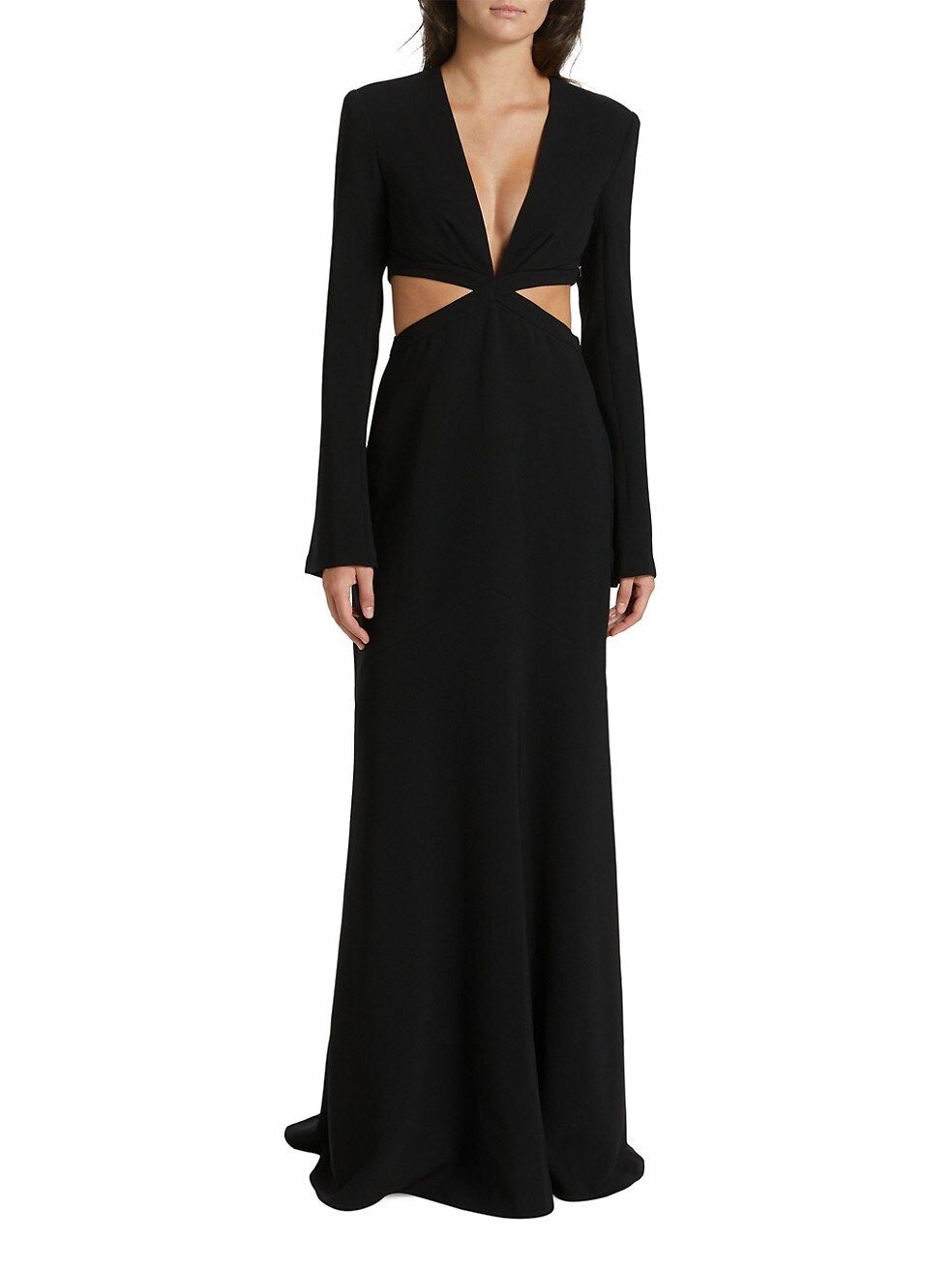 A.L.C. Issa Cutout Long-Sleeve Gown | Saks Fifth Avenue
