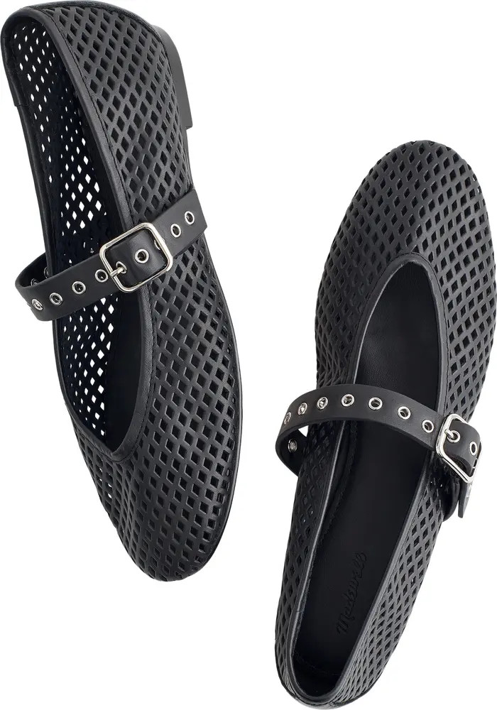 The Remy Perforated Mary Jane Flat (Women) | Nordstrom