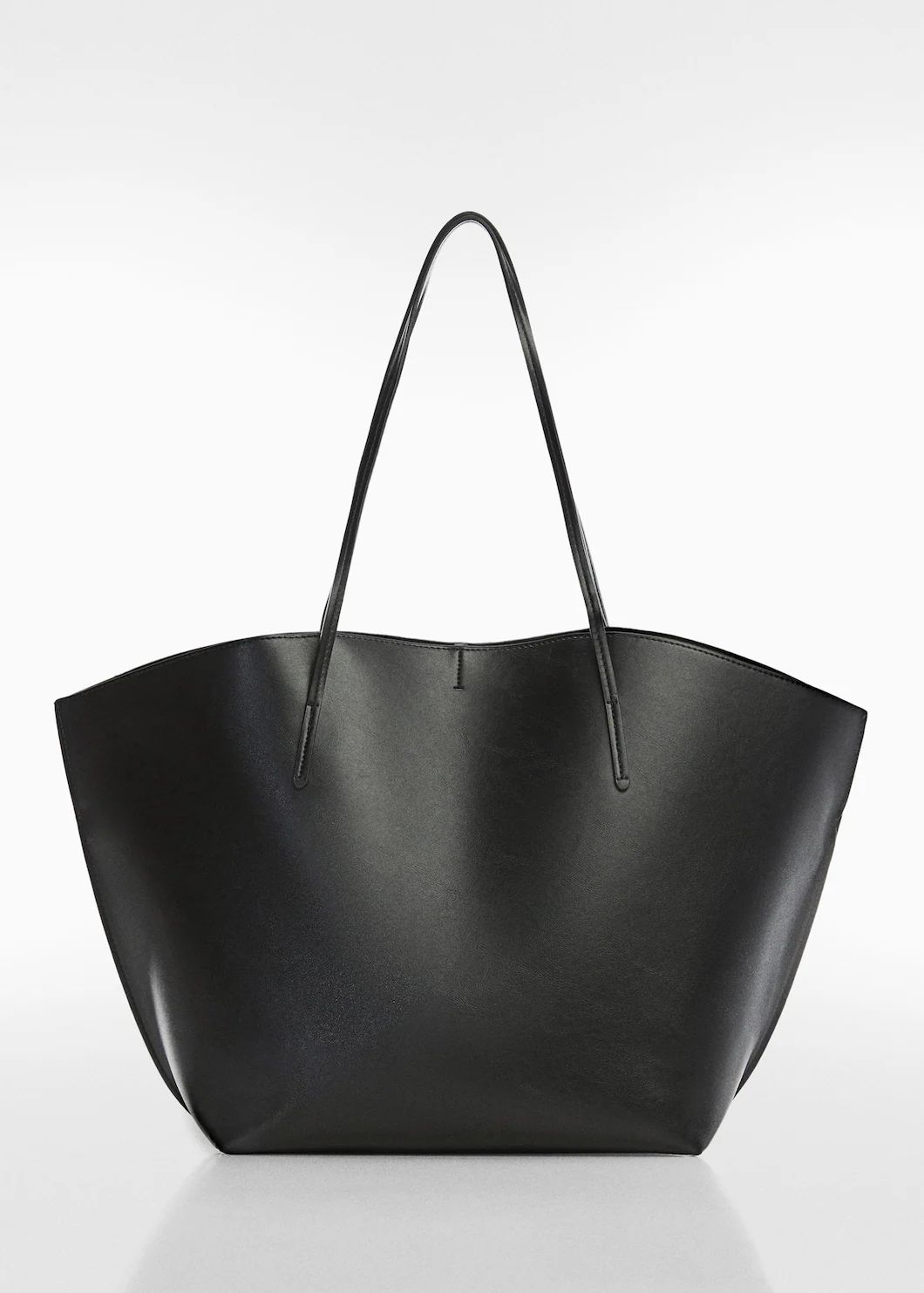 Shopper bag with double handle | Mango Canada