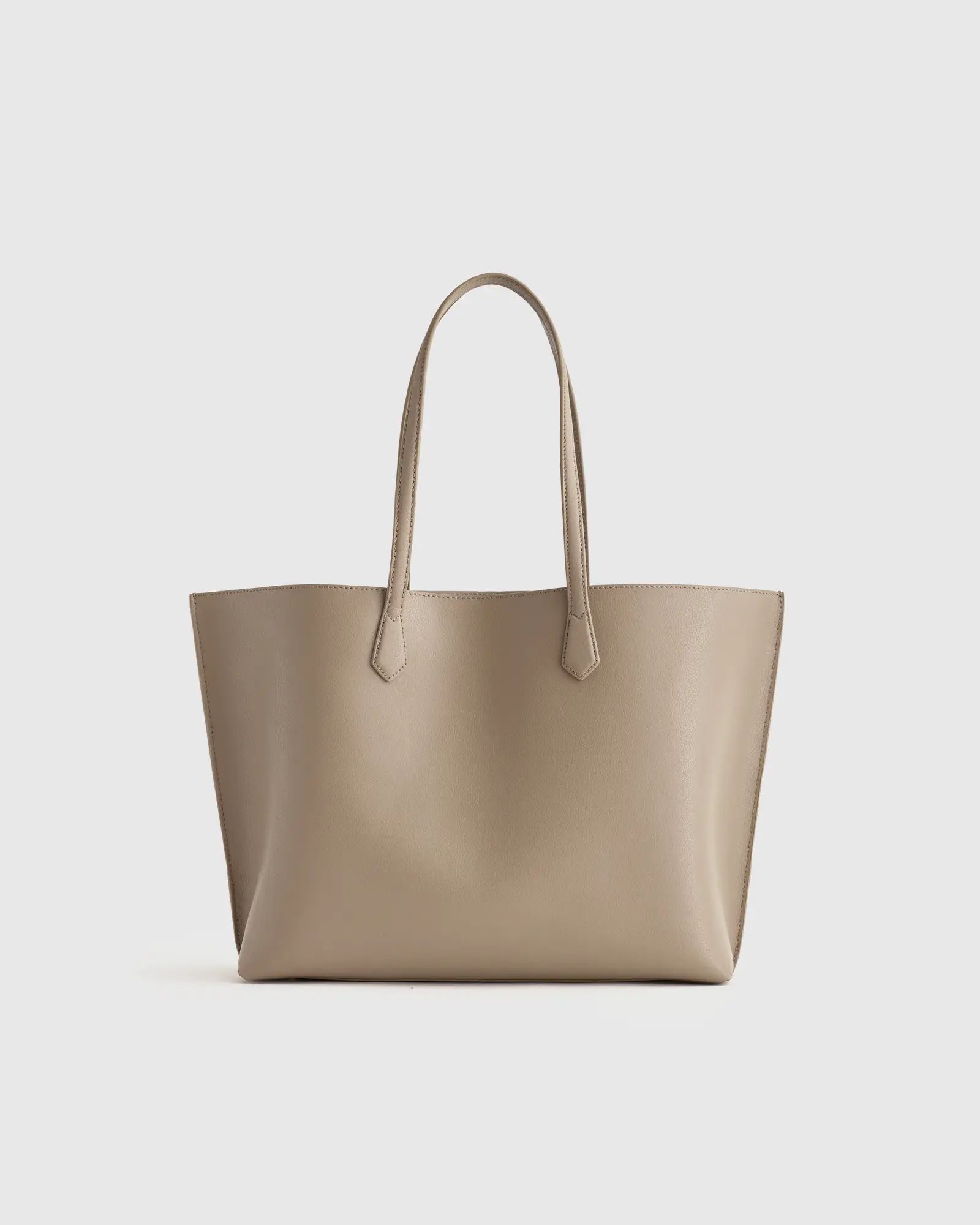 Italian Leather Triple Compartment Shopper Tote | Quince