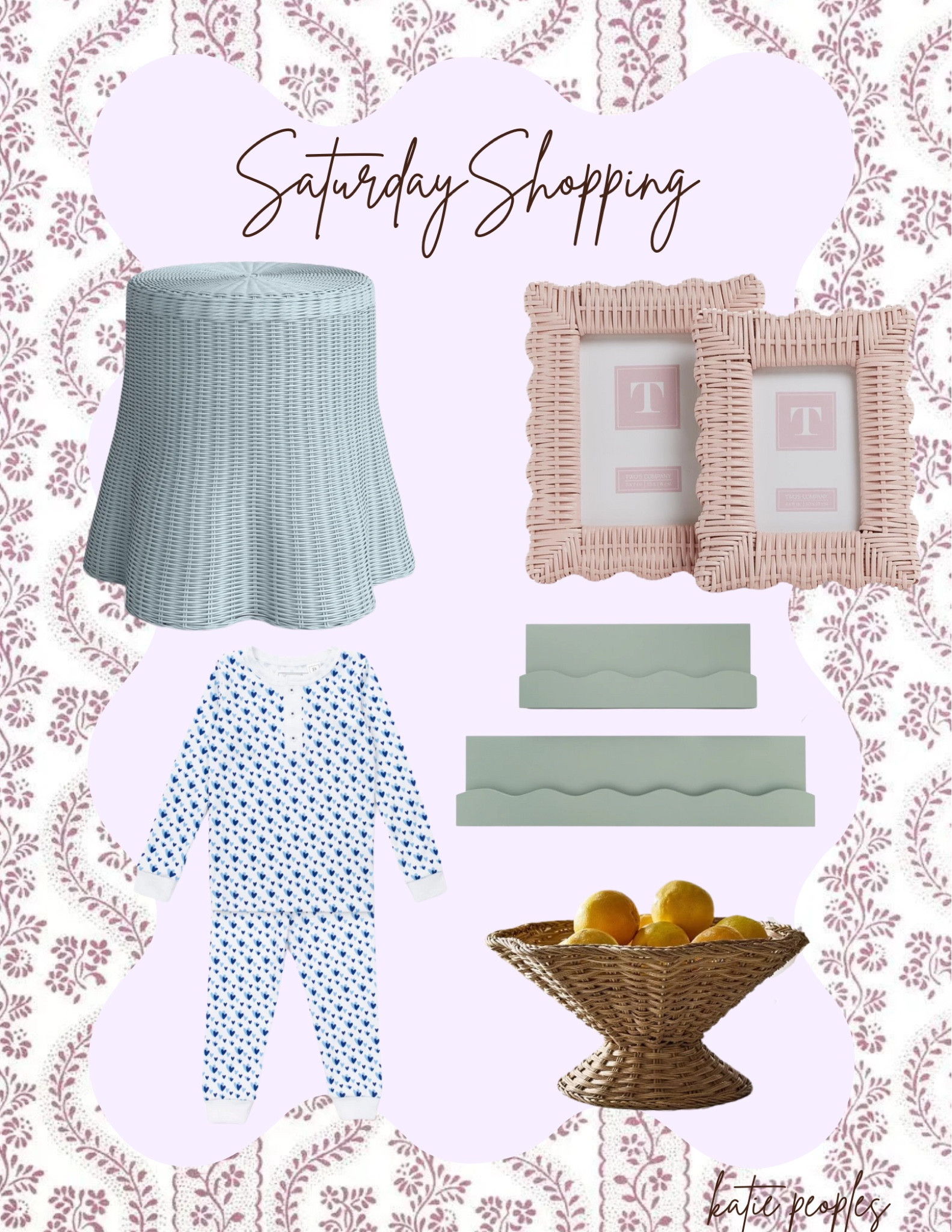 Wicker end table | wall shelves | book shelves | wavy scallop shelves | valentines pajamas | toddler | wicker bowl | target | picture frames | pink | wicker
Frames 

#LTKHome #LTKKids #LTKFindsUnder100