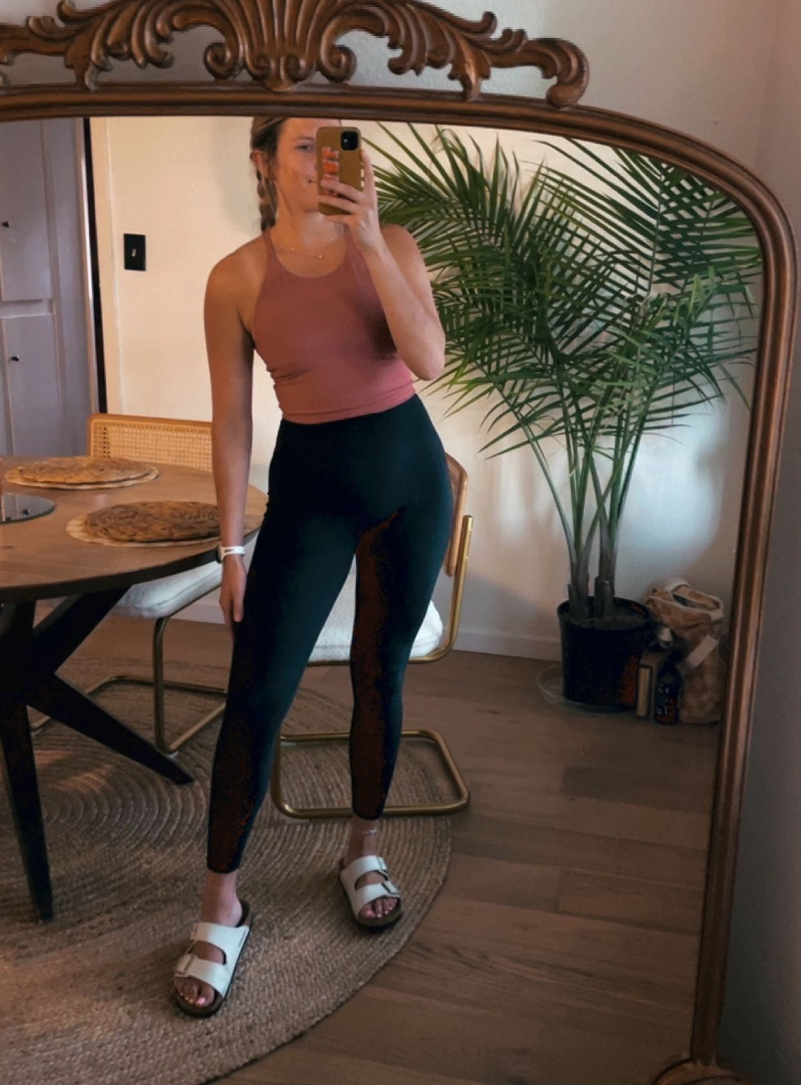 Pilates Fit:
Old Navy Powersoft Longline Bra
BuffBunny Legacy Leggings
Birkenstock Arizona’s 

Bra is on major sale!
Wearing a size small in leggings

#LTKFitness #LTKcurves #LTKstyletip