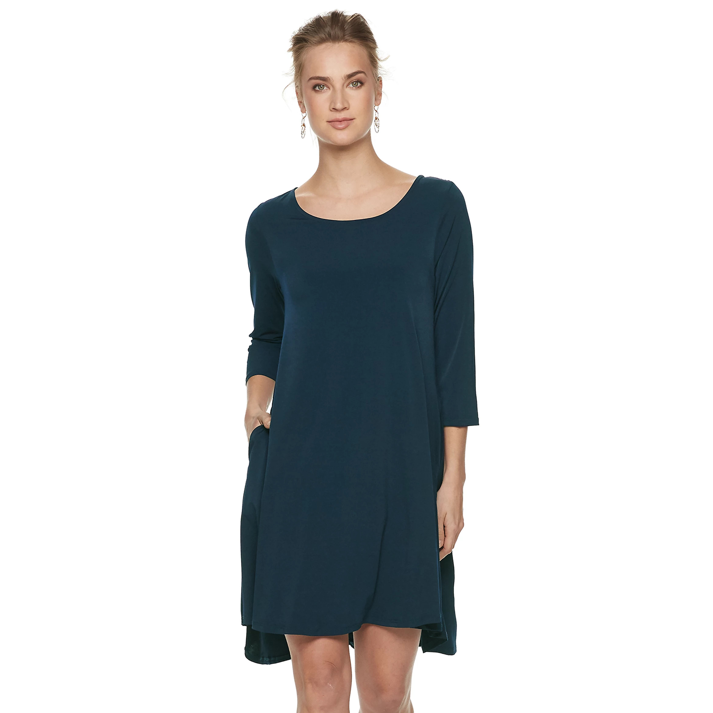 Women's Nina Leonard High-Low Trapeze Dress | Kohl's