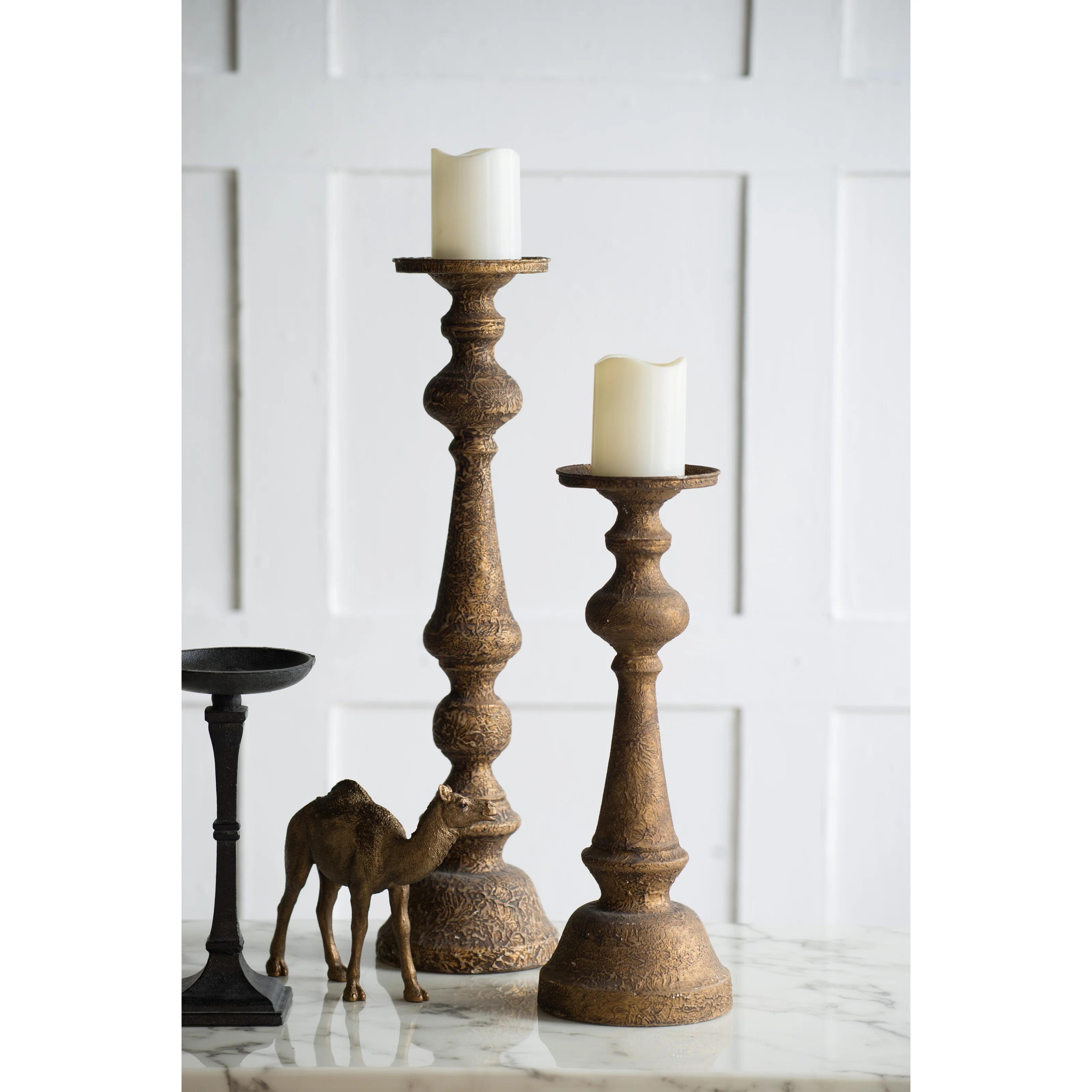 Wood Tabletop Candlestick | Wayfair North America