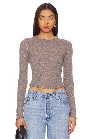 Be My Baby Long Sleeve In Heather Grey
                    
                    Free People | Revolve Clothing (Global)
