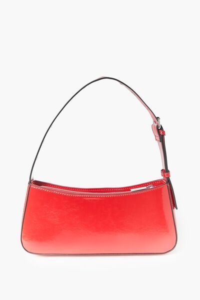 Faux Patent Leather Baguette Bag | Forever 21 (US)