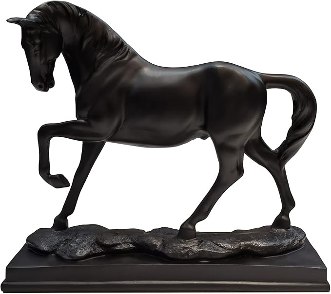 Horse Resin Statue - Horse Art Figurine - Decorative Home & Office Decor Ornaments for Desk, Book... | Amazon (US)