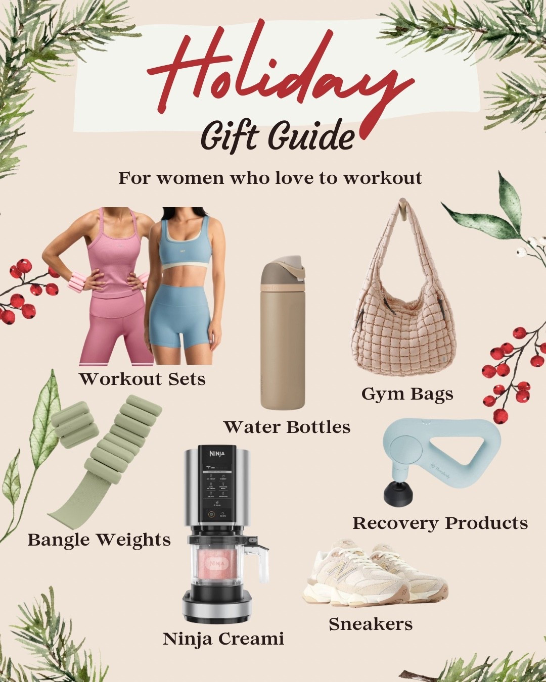 Gift guide for the girlies who like to workout🏋🏽‍♀️

#LTKfitnessgoals #LTKGiftGuide #LTKHoliday