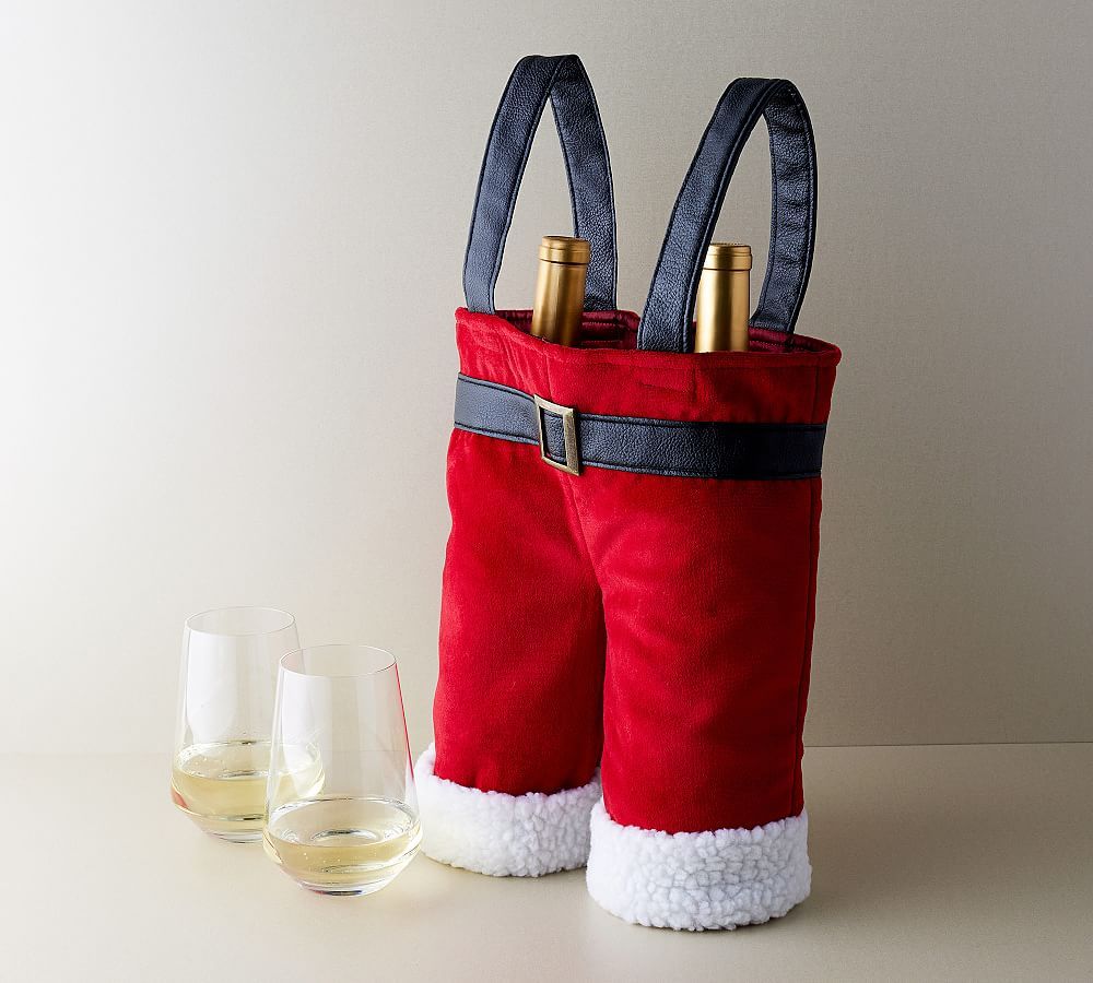 Santa's Pants Wine Bag | Pottery Barn (US)