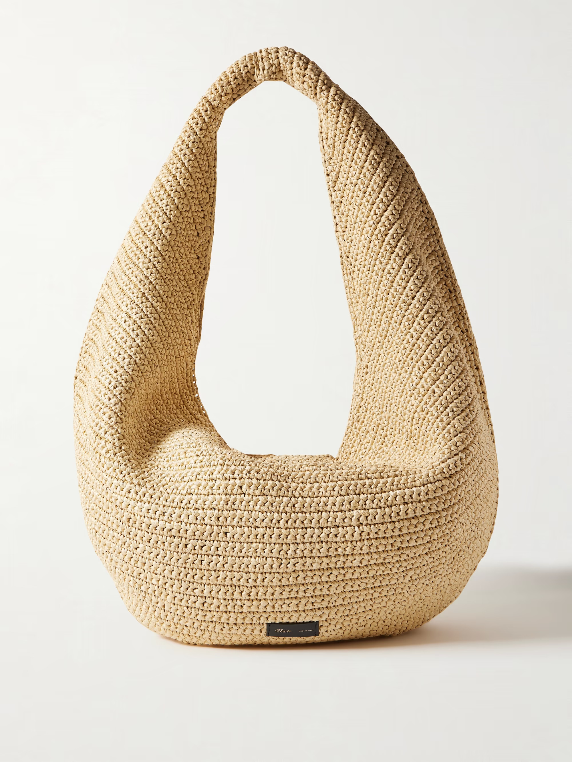 Olivia large raffia shoulder bag | NET-A-PORTER (US)