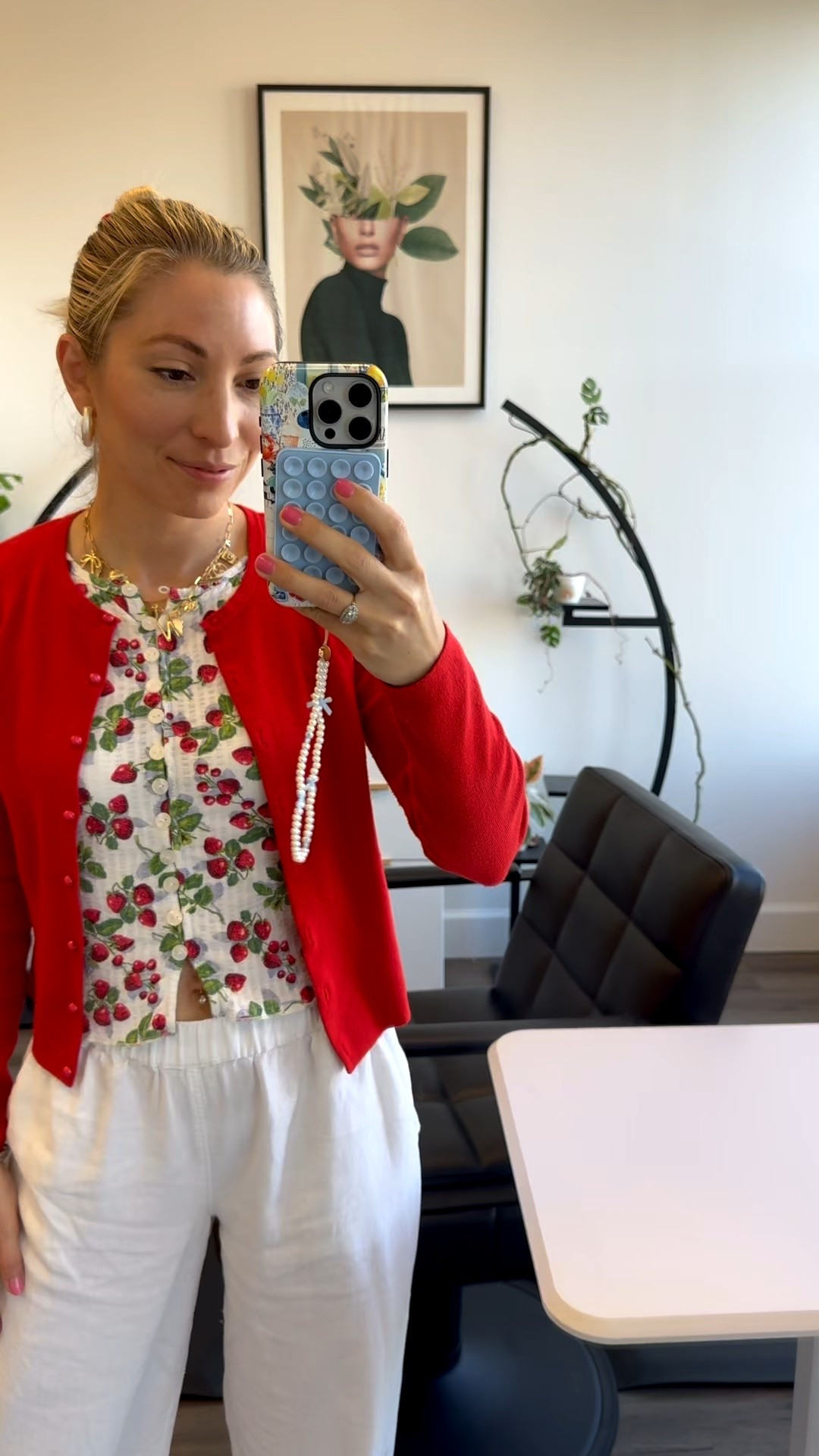 Loving this strawberry top 🍓 that I wore to get a hair refresh! My linen pants are super cozy and light weight for summer. 

#LTKFindsUnder50 #LTKStyleTip #LTKSaleAlert