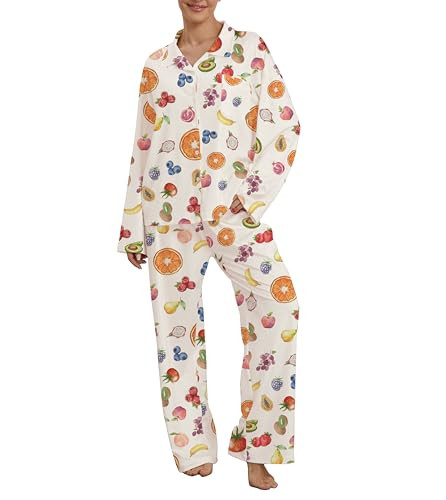 Women Pajamas Christmas Pajamas Nutcracker Lounge Set Y2k Long Sleeve Shirts Wide Leg Pants Cute ... | Amazon (US)