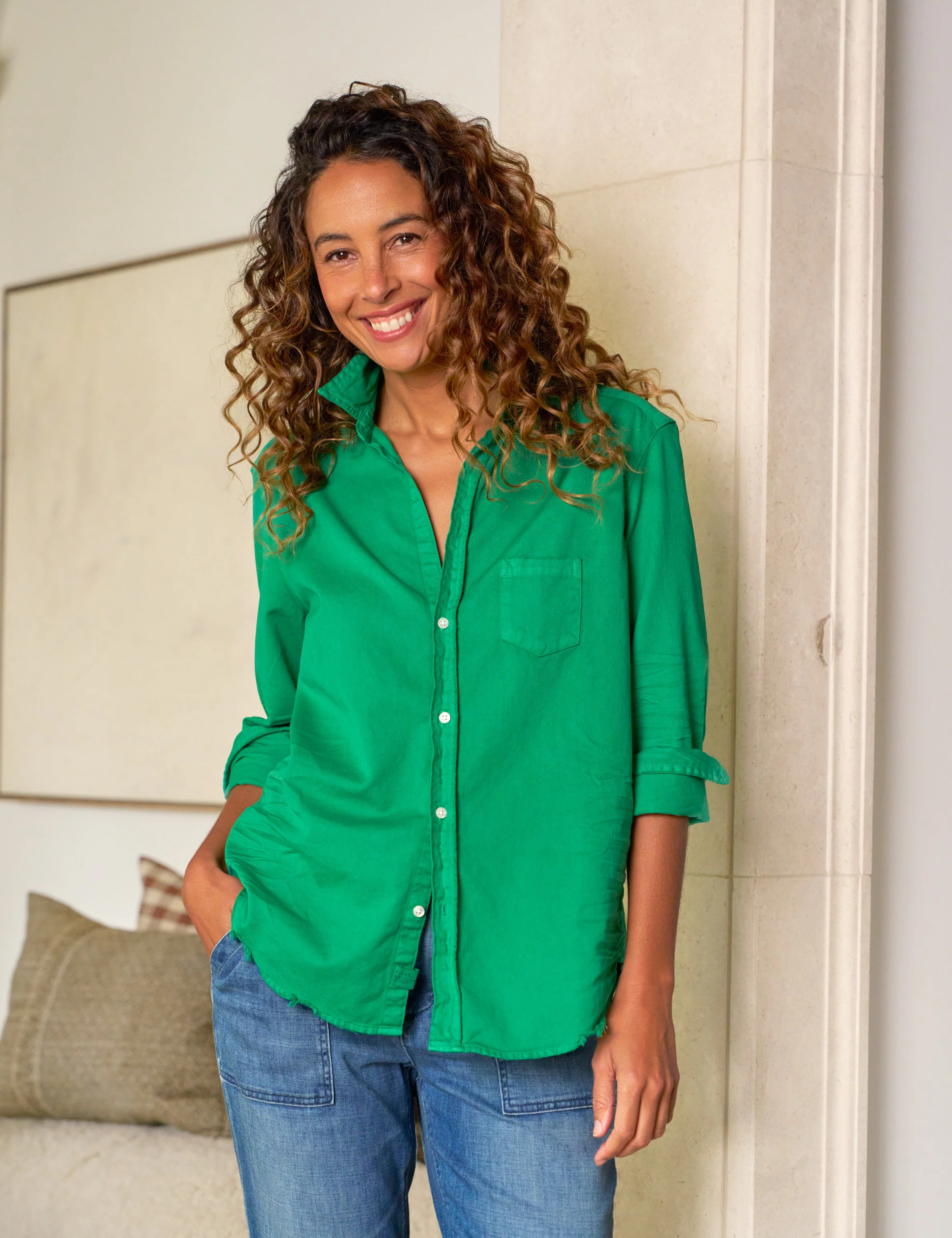 EILEEN Kelly Green, Famous Denim | Frank & Eileen