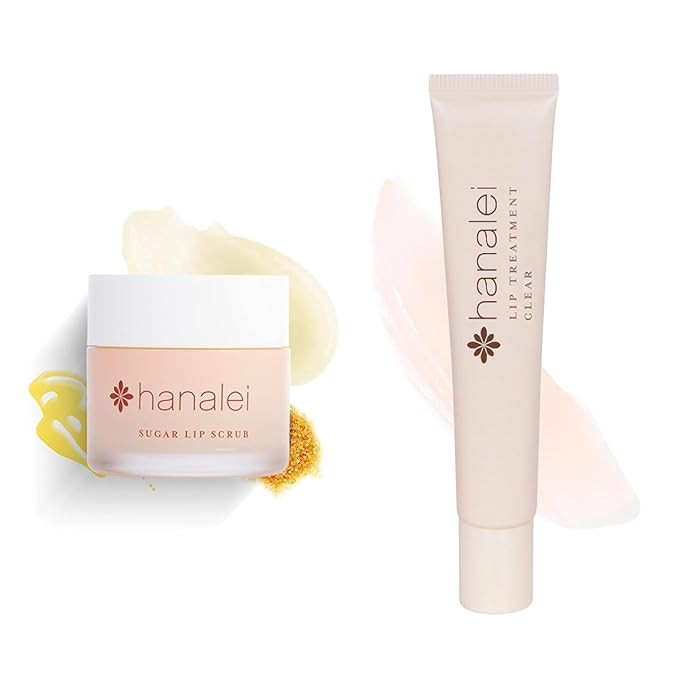 Hanalei Lip Care Products Set Duo – Sugar Lip Scrub & Kukui Oil Lip Treatment for Dry, Cracked,... | Amazon (US)