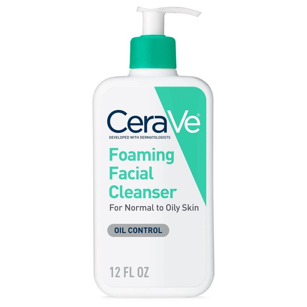 CeraVe Foaming Face Wash, Facial Cleanser for Normal to Oily Skin - 12 fl oz​​ | Target