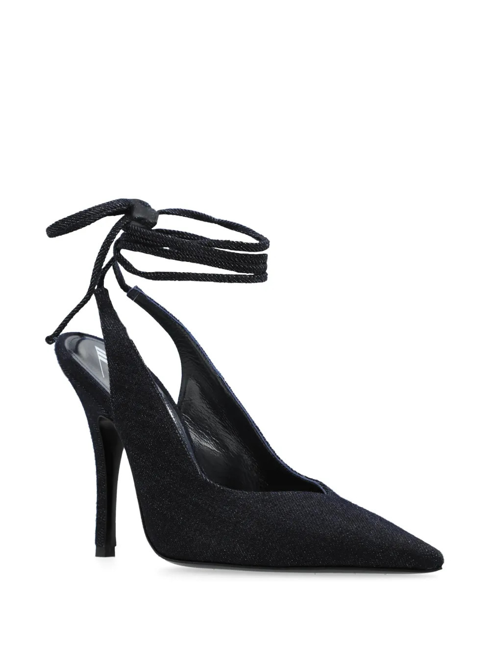 The Attico Venus 105mm Leather Pumps  | Blue | FARFETCH SI | Farfetch Global