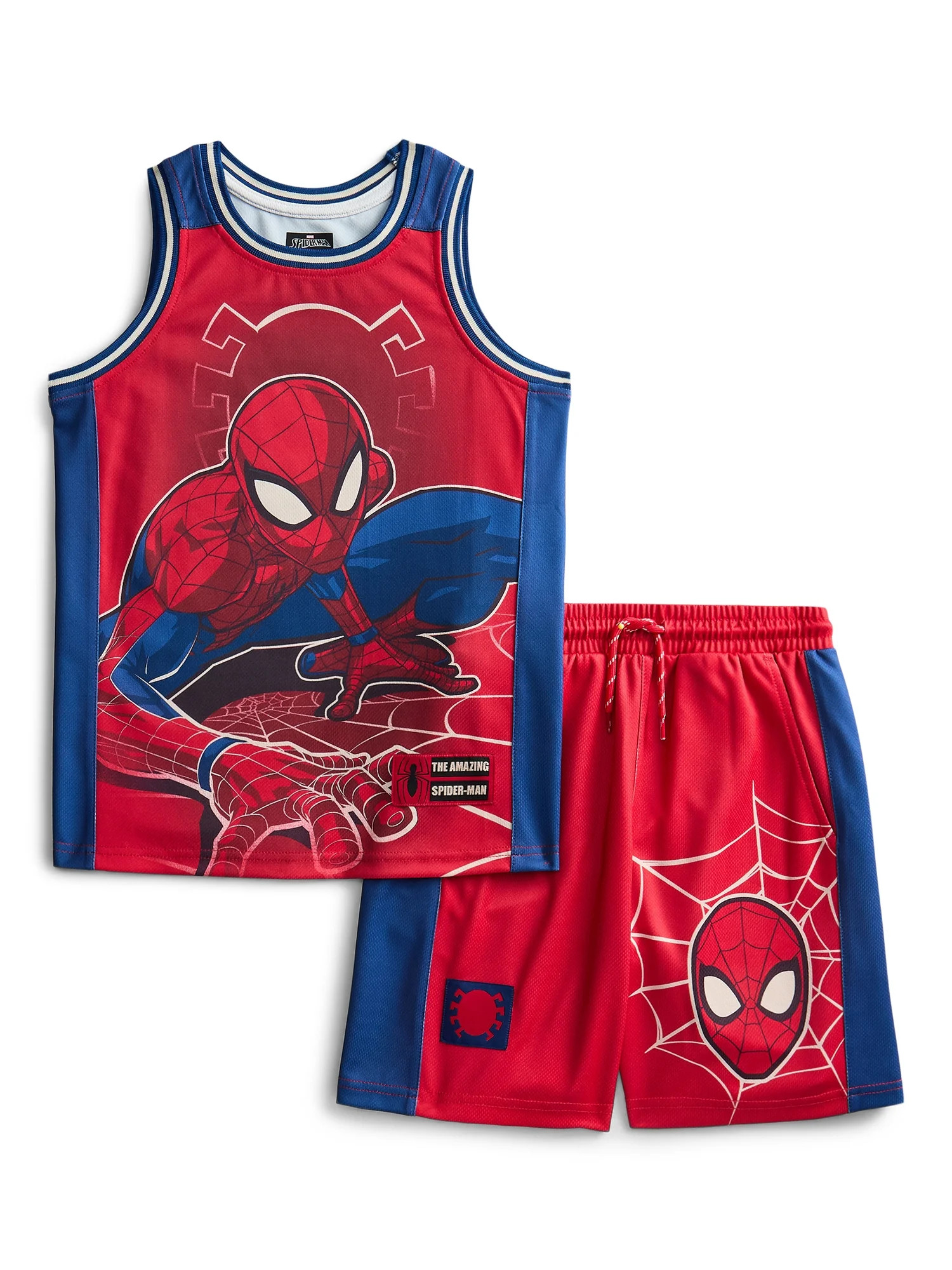 Spider Man Boys Basketball Jersey and Shorts Set, 2-Piece, Sizes 4-12 | Walmart (US)