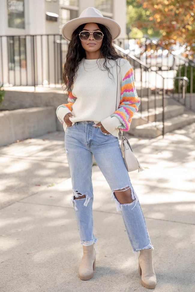 Kenna High Rise Boyfriend Jeans | Pink Lily