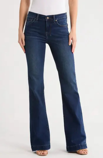 7 For All Mankind Dojo Crystal Pocket Mid Rise Flare Jeans in Alexandria at Nordstrom Rack, Size 24 | Nordstrom Rack