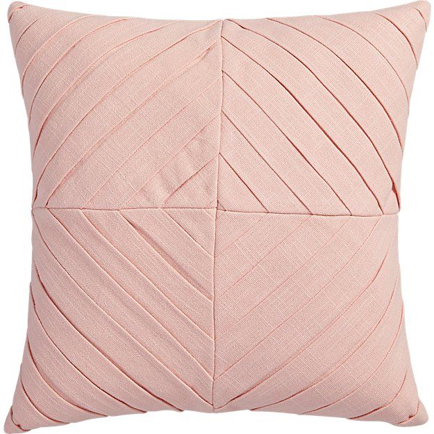 meridian blush 16" pillow | CB2