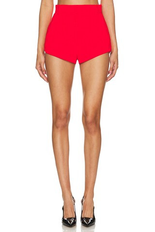 Amanda Uprichard x REVOLVE Kelso Shorts in Crimson from Revolve.com | Revolve Clothing (Global)