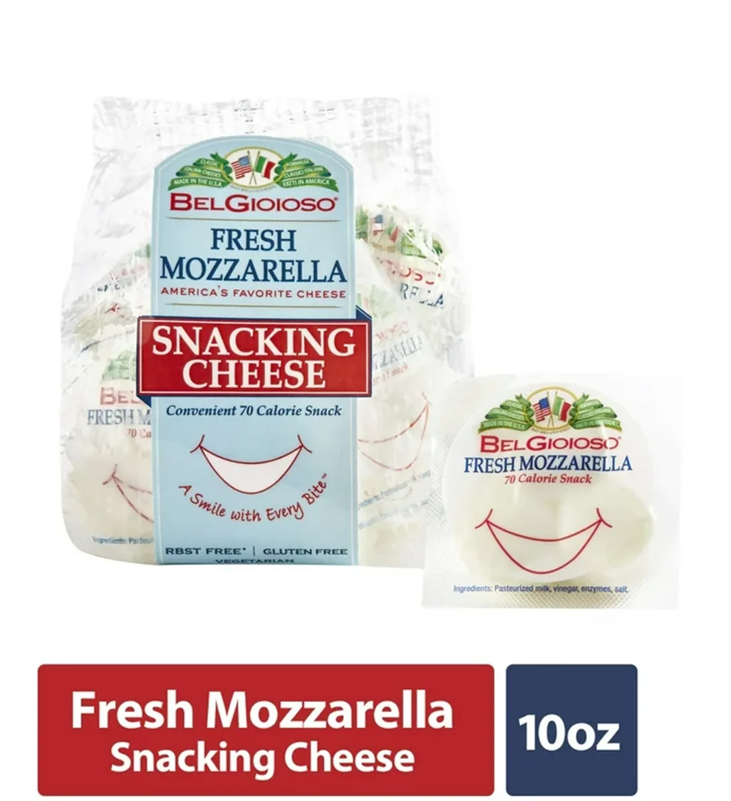 BelGioioso Fresh Mozzarella Snacking Cheese, plastic sealed Specialty Cheese Snack Packs, 10 oz | Walmart (US)