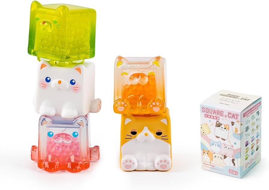 BEEMAI Square Cat Series Blind Pack (5PCs in one Bag) Random Design Cute Figures Collectible Toys... | Amazon (US)