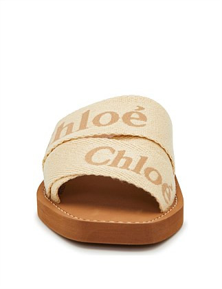 Chloé Woody Linen Slide | David Jones | David Jones (Australia & New Zealand)