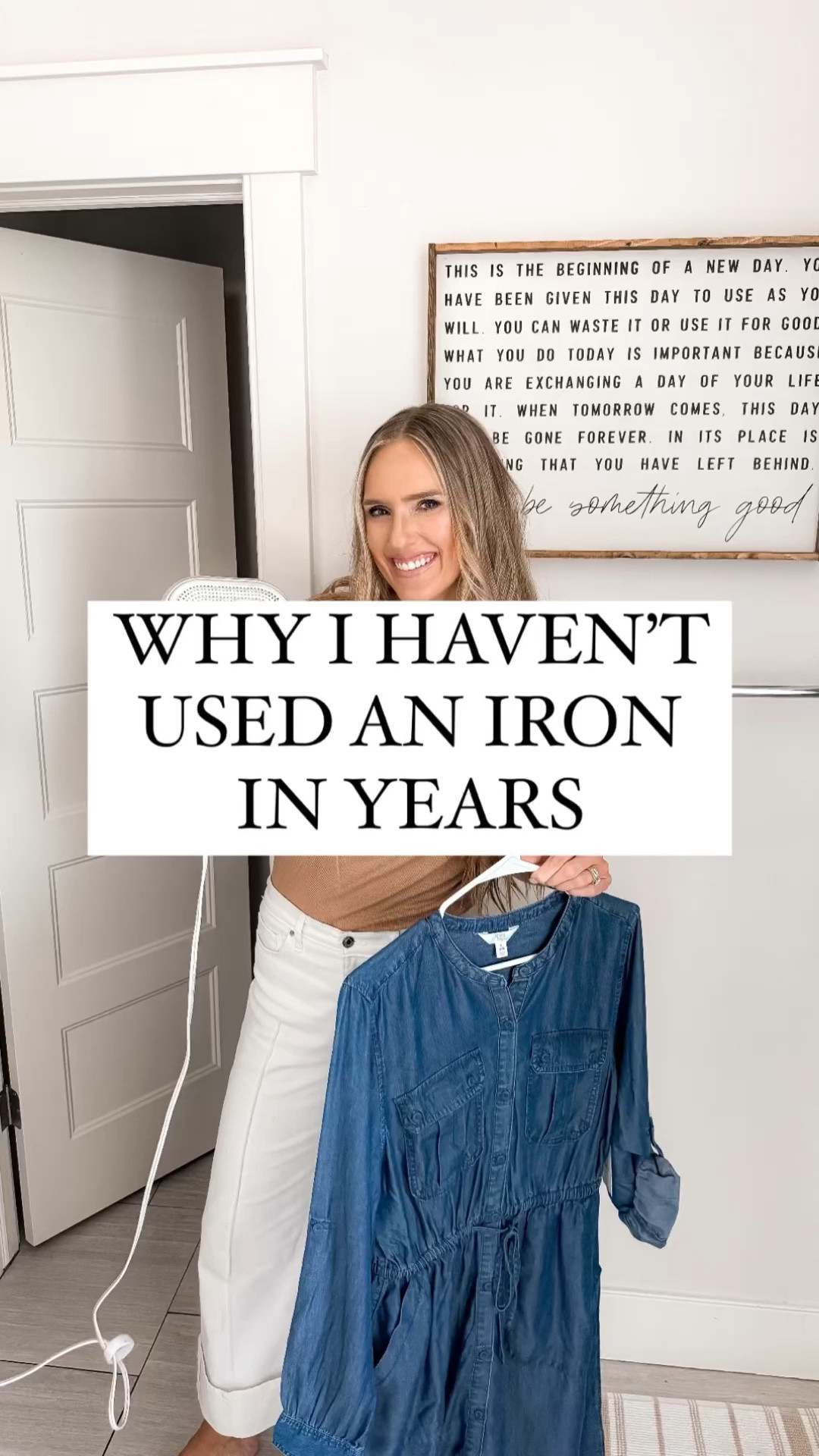 I got rid of my iron when I found this steamer that is perfect for getting wrinkles out! Having crisp, non-wrinkled clothes helps your clothes look more expensive! 

I have an older version of the Amazon steamer that is linked below. The Target steamer is an even more affordable option!

You do NOT need to spend a lot of money to look and feel INCREDIBLE!

I’m here to help the budget conscious get the luxury lifestyle.

Fall Fashion / Fall Outfit / Affordable / Budget / Women's Casual Outfit / Classic Style / Date Night / Elevated Style / Dress Up or Down / Denim / Jeans / Styling / White Jeans / Teacher Outfit / Back to School / Steamer

#LTKFindsUnder50 #LTKHome #LTKStyleTip