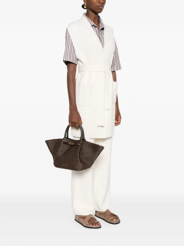DeMellier Midi New York Tote Bag | Brown | FARFETCH IE | Farfetch Global