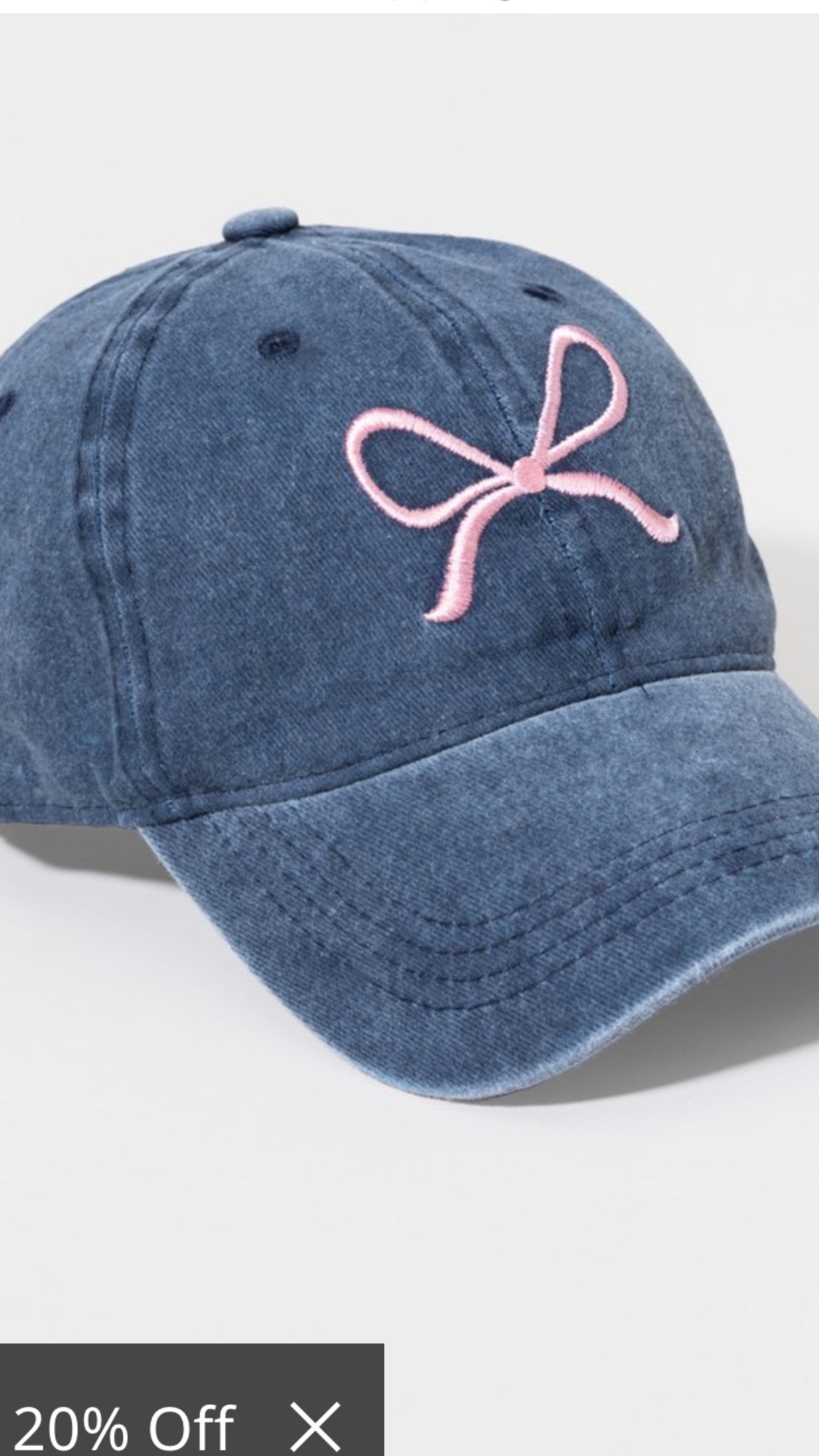 Jean material hat with pink bow🎀✨

#LTKStyleTip #LTKBeauty #LTKFindsUnder50