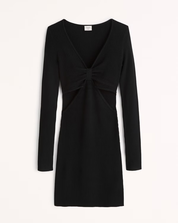 Side Cutout Mini Sweater Dress | Abercrombie & Fitch (US)