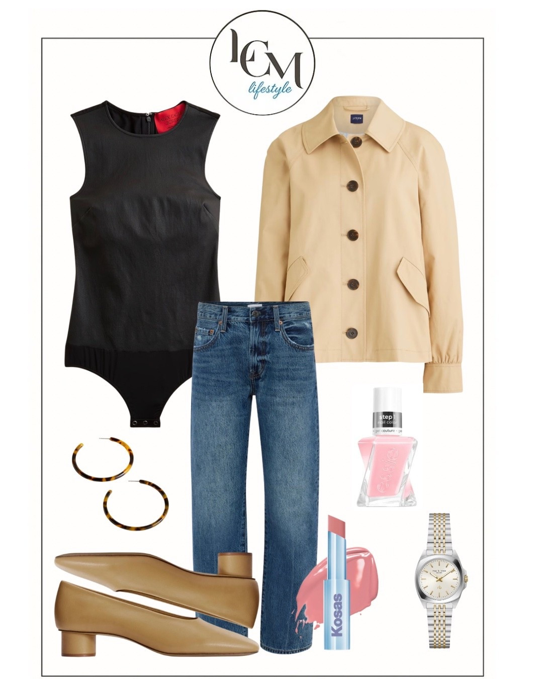 Look #2 of 3: effortless + polished 🤍

This cropped trench jacket is proving to be the ultimate layering piece. I styled it here with a sleek black leather front bodysuit, classic straight-leg denim, and warm camel accessories for that timeless, pulled-together feel. The mix of structured + simple makes it perfect for lunch meetings, errands, or an easy dinner out.

She’s chic without trying too hard — exactly how I like it.


#LTKdayinmylife #LTKSaleAlert #LTKOver40