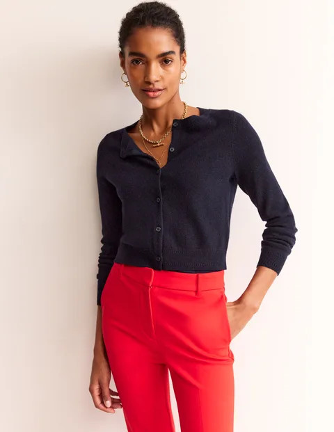 Eva Cashmere Cropped Cardigan | Boden (US)