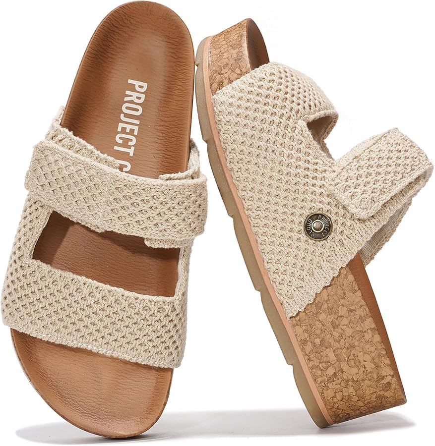 Project Cloud 100% Genuine Leather Platform Sandals Women Footwear-Beach Essentials Summer Wedges... | Amazon (US)