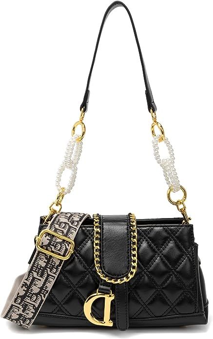 TUGONK Small Shoulder Handbag for Women,Fashion Designer Shoulder Bag Crossbody Bags Clutch Purse... | Amazon (US)