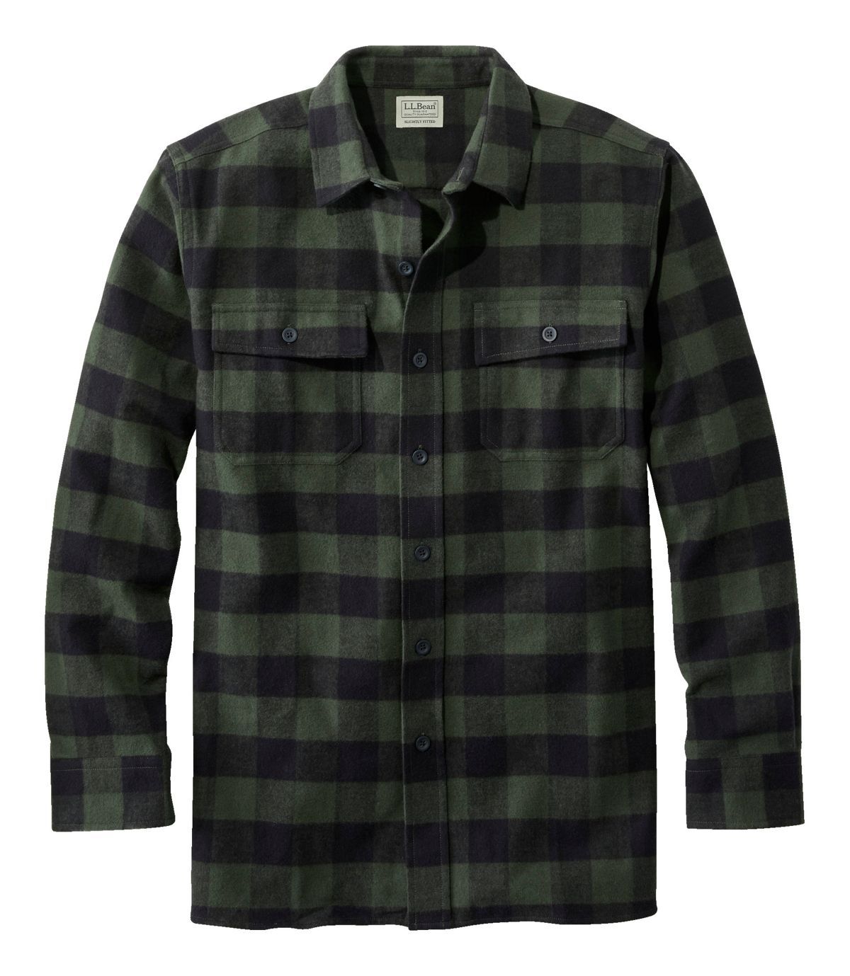 Men's Chamois Shirt, Slightly Fitted, Plaid | Casual Button-Down Shirts at L.L.Bean | L.L. Bean